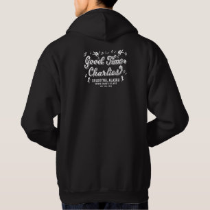 Logotipo oscuro para hombre de la sudadera con