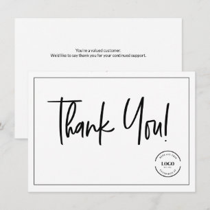 Logotipo personalizado Agradecimiento de inserción