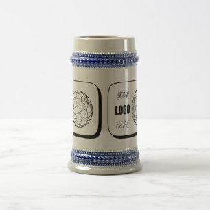 Logotipo Personalizado Aquí Vasos de Cerveza, Taza