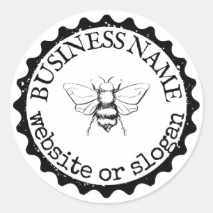 Logotipo personalizado de abejas Bombas Pegatinas 