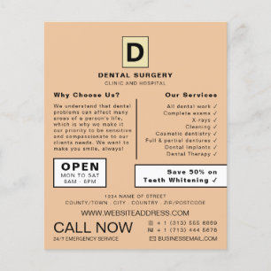 Logotipo personalizado, odontología, publicidad de