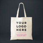 Logotipo personalizado rosa y bolsa de texto<br><div class="desc">Sencillo bolso promocional del logotipo profesional del negocio del profesional simple rosa que incluye el logotipo de su empresa y un lema personalizado,  sitio web,  social o cualquier texto de marketing,  perfecto como regalo para celebraciones corporativas,  empleados,  clientes.</div>