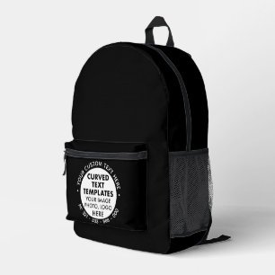 Logotipo personalizado Texto Mochila promocional N