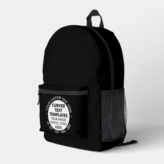 Logotipo personalizado Texto Mochila promocional N (Esquina derecha trasera )