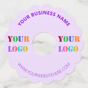 Logotipo personalizado y etiqueta de vidrio de vin