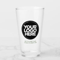 Logotipo personalizado y lentes de cerveza de colo