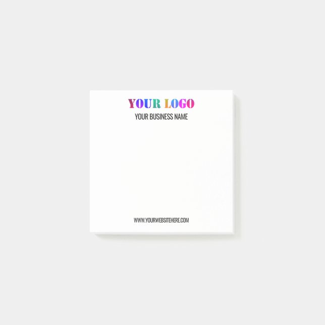 Logotipo personalizado y notas pegajosas personali (Anverso)