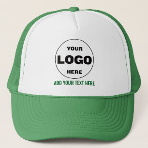 Logotipo personalizado y sombrero camionero de béi