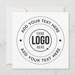 Logotipo personalizado y texto evento empresarial