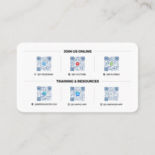 Logotipo primario de QSI - Tarjetas de visita