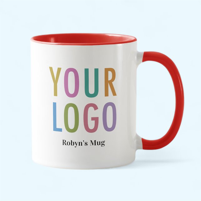 Logotipo promocional del Personalizado de tazas de (MISOOK 11 oz Red Two Tone Mug with Logo)