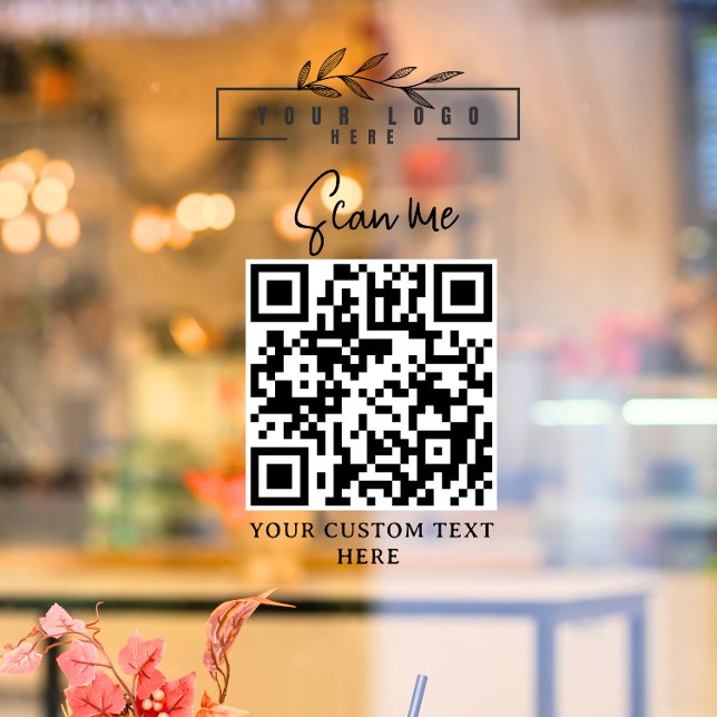 Logotipo QR CODE Escanearme Vinilo transparente pa (Subido por el creador)