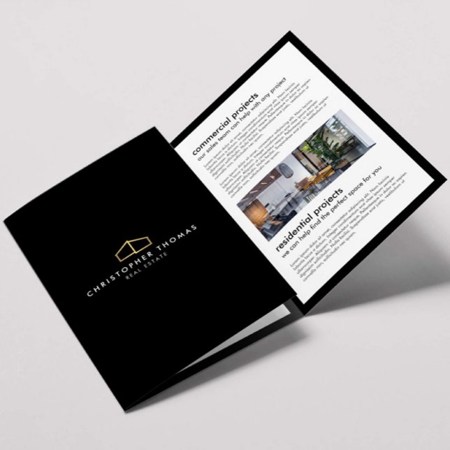 Logotipo residencial moderno Folleto inmobiliario  (Subido por el creador)