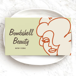Logotipo Retro Bombshell Lash Diva Beauty Enhance