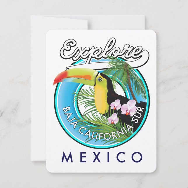 Logotipo retro de Baja California Sur México (Anverso)
