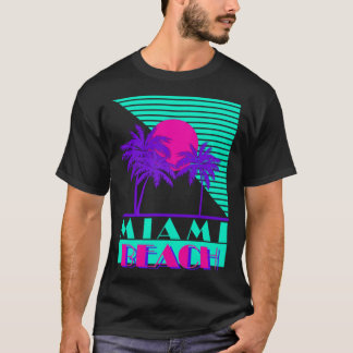Logotipo retro de Miami Beach 80 camiseta esencial