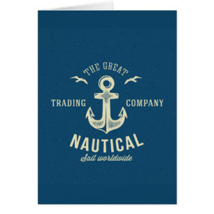 Logotipo retro náutico