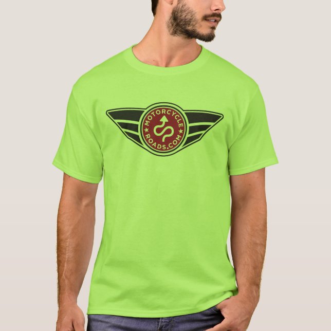 Logotipo rojo verde de piedra de la camiseta (Anverso)