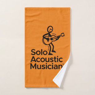 Logotipo SAM de toalla de mano del naranja