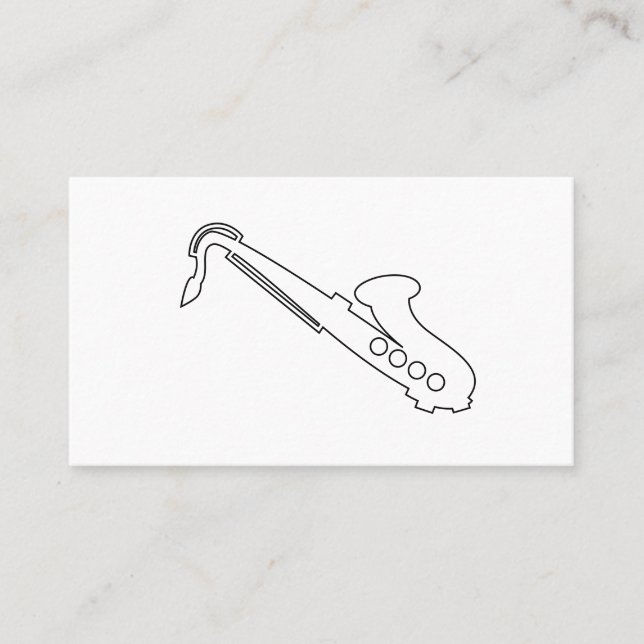 Logotipo saxofón - Tarjeta de presentación (Anverso)