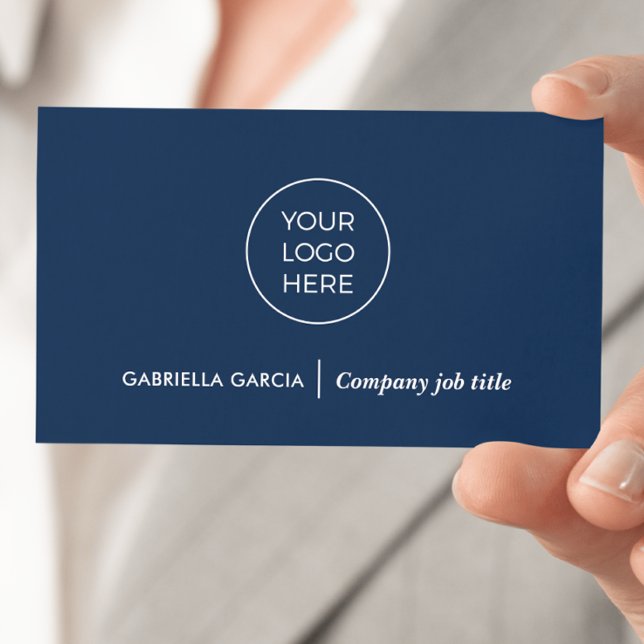 Logotipo sencillo Código QR Tarjeta de presentació (Front side of card shown in 3.5 x 2.0 inch, add your business details and QR Code on the backside.)