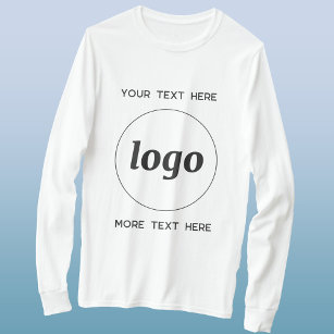 Logotipo simple con camiseta comercial de texto