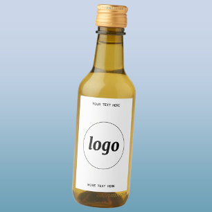 Logotipo simple con promoción de negocios de texto