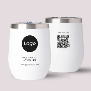 Logotipo simple Profesional Negocio Código QR