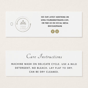 Logotipo simple Social Media White Clothing Care t