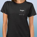 Logotipo simple y camiseta comercial con texto<br><div class="desc">Logo simple y camiseta de negocios de texto personalizado. Reemplace el logotipo y el texto por el propio personalizar. Vestirlas tú mismo,  dárselas a tus empleados y compañeros de trabajo,  venderlas a clientes y clientes o regalarlas como material promocional para inspirar la lealtad del cliente.</div>