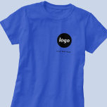 Logotipo simple y camiseta comercial con texto<br><div class="desc">Logo simple y camiseta de negocios de texto personalizado. Reemplace el logotipo y el texto por el propio personalizar. Vestirlas tú mismo,  dárselas a tus empleados y compañeros de trabajo,  venderlas a clientes y clientes o regalarlas como material promocional para inspirar la lealtad del cliente.</div>
