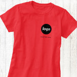 Logotipo simple y camiseta comercial con texto<br><div class="desc">Logo simple y camiseta de negocios de texto personalizado. Reemplace el logotipo y el texto por el propio personalizar. Vestirlas tú mismo,  dárselas a tus empleados y compañeros de trabajo,  venderlas a clientes y clientes o regalarlas como material promocional para inspirar la lealtad del cliente.</div>