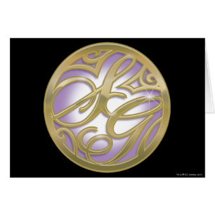 Logotipo Supergirl Gold & Purple Circle