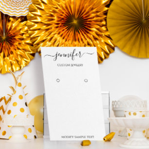 Logotipo Tarjeta de joyería hecha a mano Minimalis