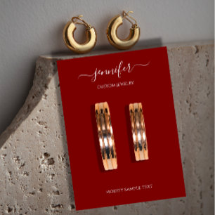 Logotipo Tarjeta de joyería hecha a mano Minimalis