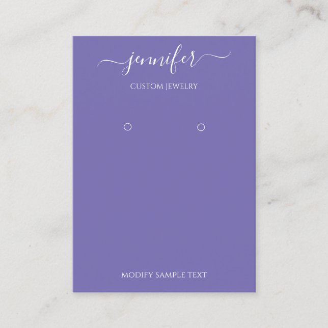 Logotipo Tarjeta joyera hecha a mano Minimalismo P (Anverso)