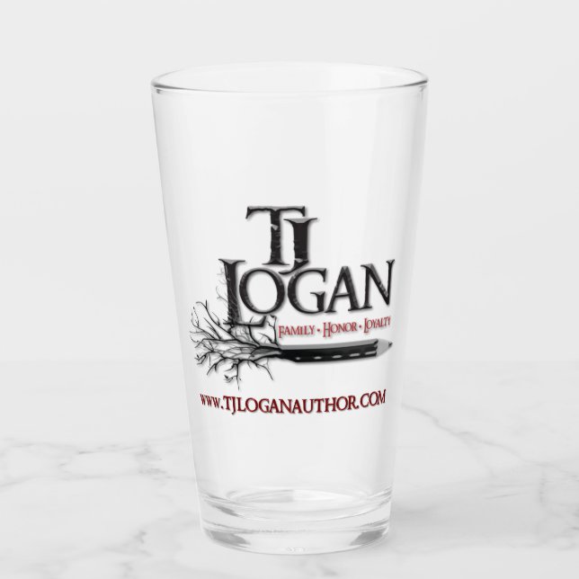 Logotipo TJ Logan 16 oz. Cristal (Anverso)