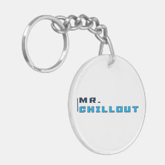Logotipo transparente del llavero de Sr. Chillout