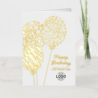Logotipo Tres Globos Divertidos Cumpleaños Empresa