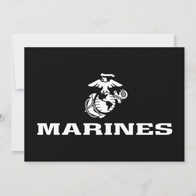 Logotipo USMC apilado - blanco (Anverso)