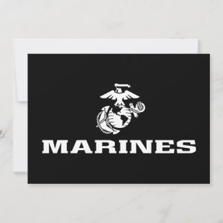 Logotipo USMC apilado - blanco