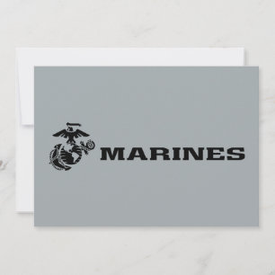 Logotipo USMC Logotipo negro apilado