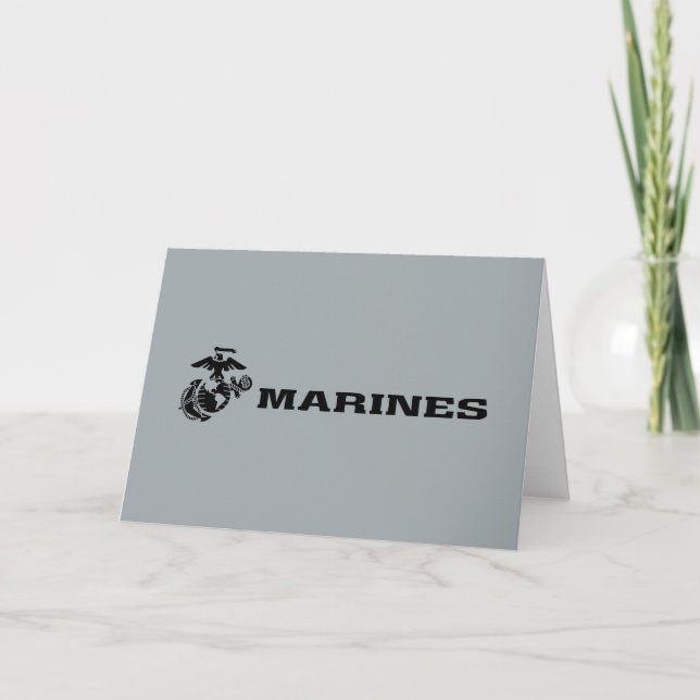 Logotipo USMC Logotipo negro apilado (Anverso)
