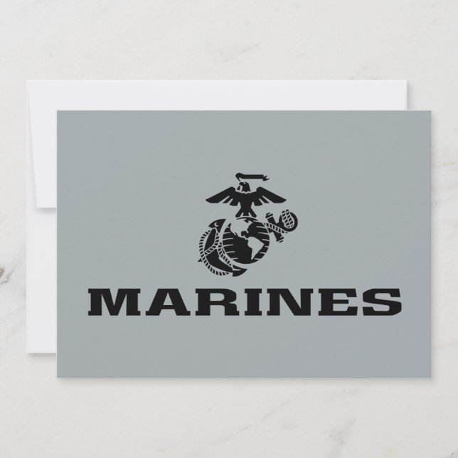 Logotipo USMC Logotipo negro apilado (Anverso)