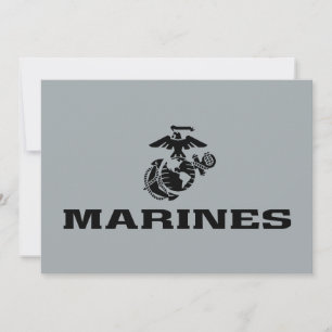 Logotipo USMC Logotipo negro apilado