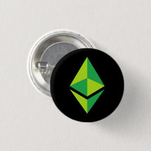 Logotipo verde de Ethereum ETH | Botón