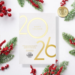 Logotipo White Clean - Moderno tarjeta de oro para