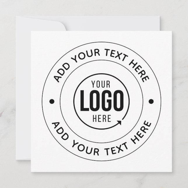 Logotipo y texto personalizados Evento empresarial (Anverso)