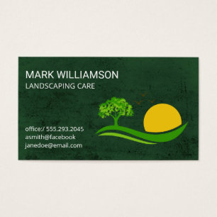 Logotipos de árboles Paisajismo de textura verde