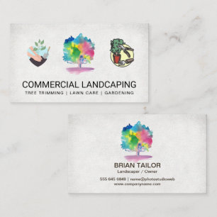 Logotipos de jardinería   Tarjeta de presentación 